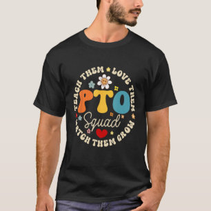 PTO Squad Back to School Matching Group Parent Tea T-Shirt