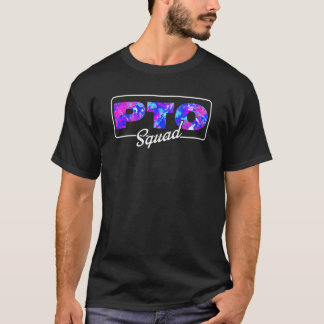 PTO Squad Colorful Back To School Appreciation Fir T-Shirt
