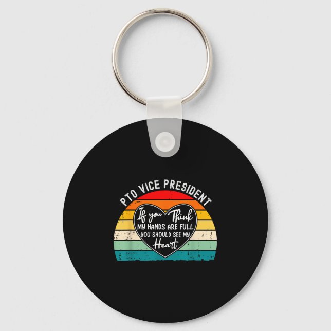 Pto Vice President Appreciation School Parent Volu Keychain (Front)