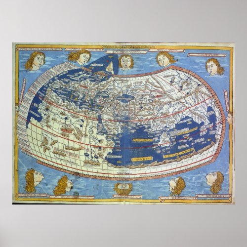 Ptolemaic World Map Poster