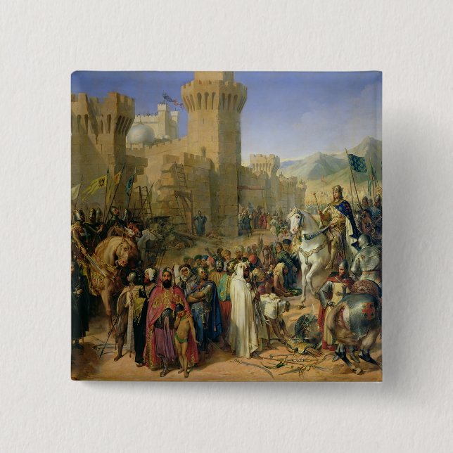 Ptolemais given to Philip Augustus Pinback Button (Front)