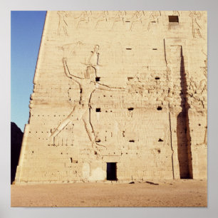 Ptolemy XII smiting his enemies Poster