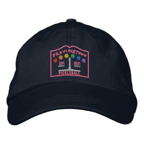 Ptown Pickleball EMBROIDERED dark cap