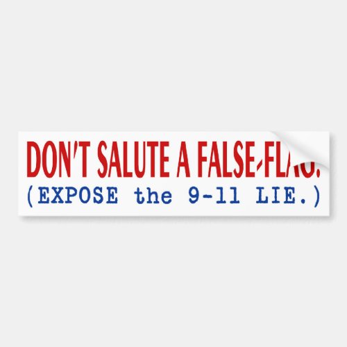 PTPs False_Flag Bumper Sticker _ Style A