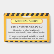 PTSD Alert Badge