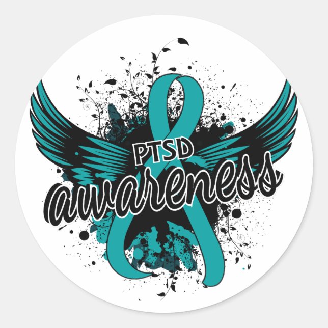PTSD Awareness 16 Classic Round Sticker (Front)