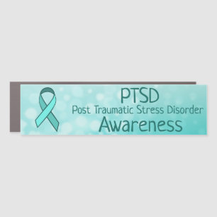 PTSD Awareness Ribbon Car Magnet