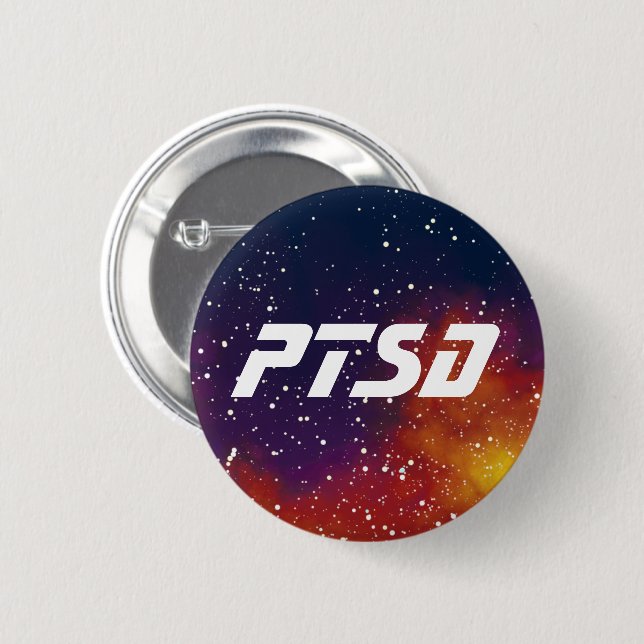 PTSD Customizable Galaxy Identity Button (Front & Back)