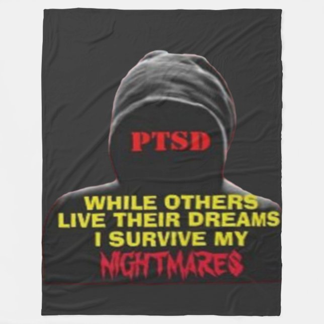 PTSD FLEECE BLANKET (Front)