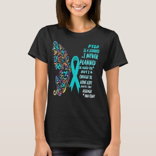 ptsd journey live life fight T_Shirt