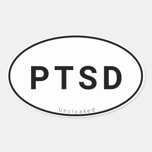 PTSD Sticker Oval