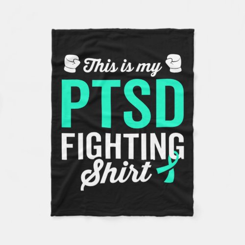 Ptsd Stress Warrior Survivor Awareness Get Well Re Fleece Blanket