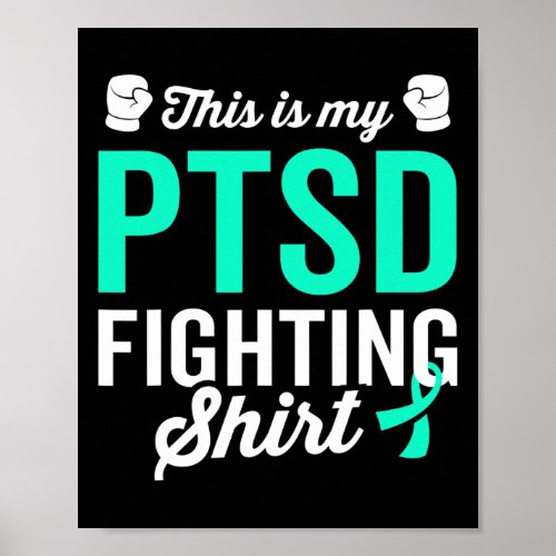 Ptsd Stress Warrior Survivor Awareness Get Well Re Poster