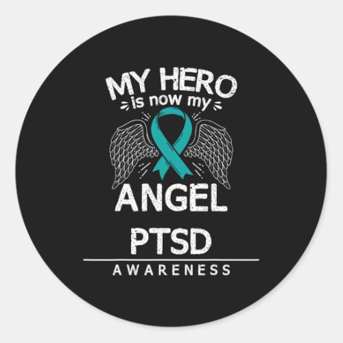 Ptsd Survivor Post Traumatic Stress Disorder Aware Classic Round Sticker