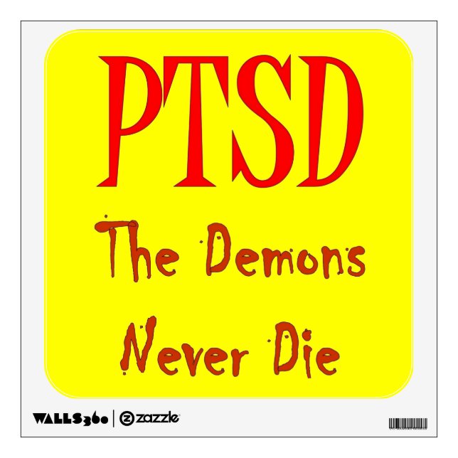 PTSD WALL STICKER (Front)