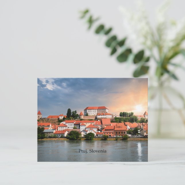 Ptuj, Slovenia cityscape photograph Postcard (Standing Front)