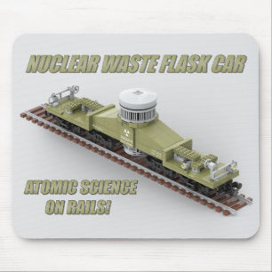 PTW American Nuclear Waste Flask Car Mouse Pad