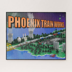 PTW Atomic Train and Powerplant Scene Jigsaw Puzzle