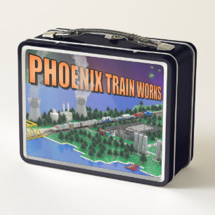 PTW Atomic Train and Powerplant Scene Metal Lunch Box
