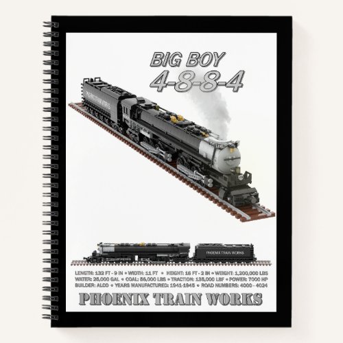 PTW Big Boy Locomotive Graph Paper Notebook