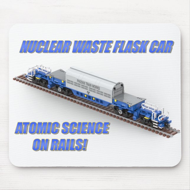 PTW British Nuclear Waste Flask Car T-Shirt Mouse Pad (Front)