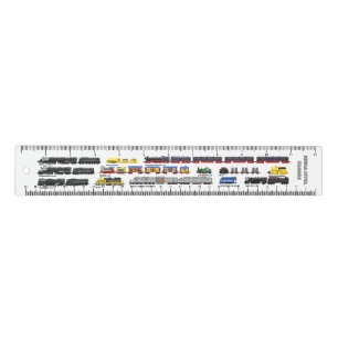 PTW Train Collection 12in Ruler