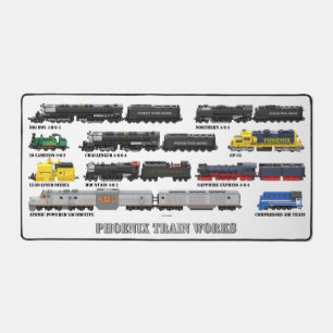 PTW Train Collection Computer Desk Mat