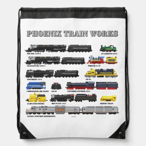 PTW Train Collection Drawstring Bag