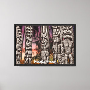 Puʻuhonua o Hōnaunau, Place of Refuge, Big Island Canvas Print