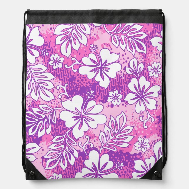 Pua Aloha Hawaiian Heart Hibiscus Backpack (Front)