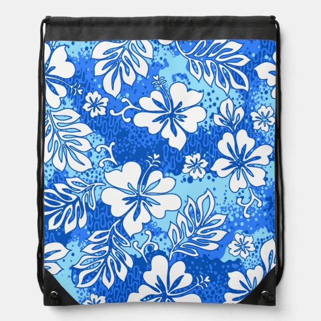 Pua Aloha Hawaiian Heart Hibiscus Backpack (Front)