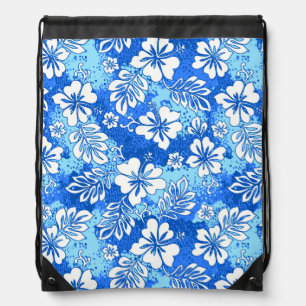 Pua Aloha Hawaiian Heart Shaped Hibiscus Drawstring Bag