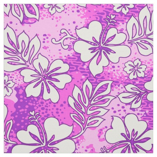 Pua Aloha Hawaiian Heart Shaped Hibiscus Fabric