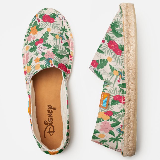 Pua and Heihei Tropical Pattern Espadrilles (Side)