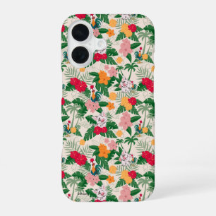 Pua and Heihei Tropical Pattern iPhone 16 Case