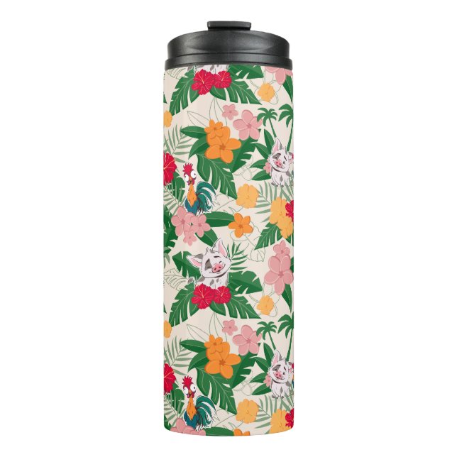 Pua and Heihei Tropical Pattern Thermal Tumbler (Front)