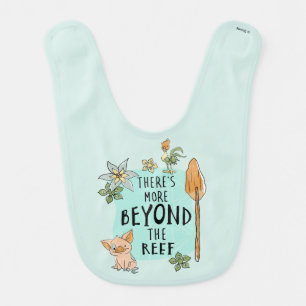 Pua & Hei Hei "There's More Beyond The Reef" Baby Bib