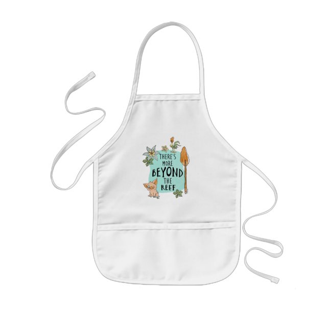 Pua & Hei Hei "There's More Beyond The Reef" Kids' Apron (Front)