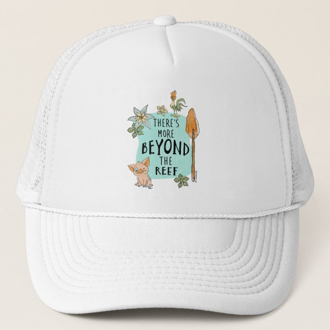 Pua & Hei Hei "There's More Beyond The Reef" Trucker Hat (Front)