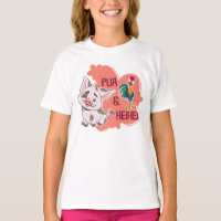 Pua & Heihei Floral Name Graphic