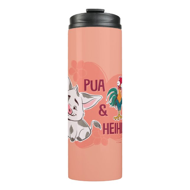 Pua & Heihei Floral Name Graphic Thermal Tumbler (Front)
