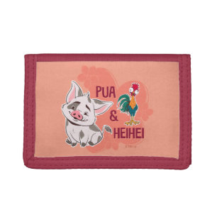 Pua & Heihei Floral Name Graphic Tri-fold Wallet