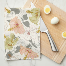Pua Hibiscus, Māla Lani Kitchen Towel
