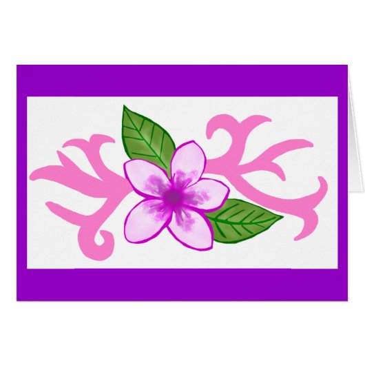 Pua Plumaria card (Front Horizontal)
