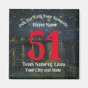 Pub Bar Grill Name Number Your Name Barbecue 2042 Magnet