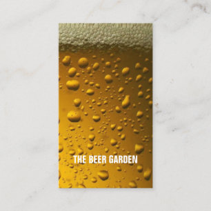 Pub Bar Inn Tavern Beer Bubbles Business Card