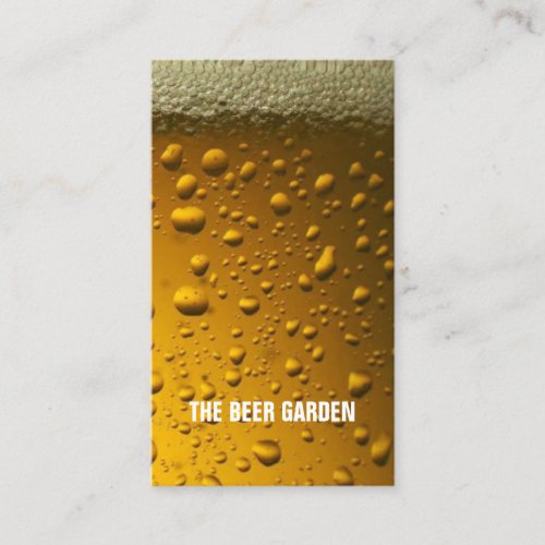 Pub Bar Inn Tavern Beer Bubbles Business Card