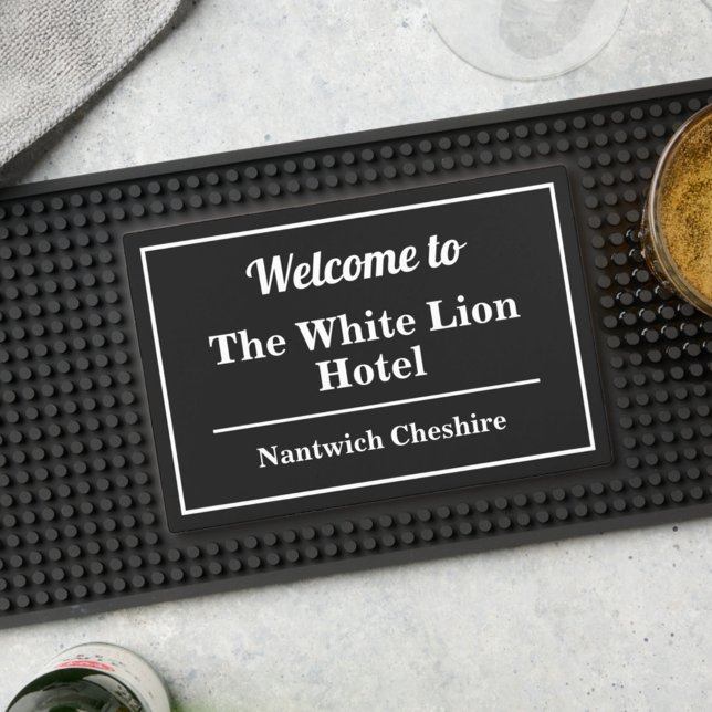 Pub, Bar, or Hotel Welcome Bar Mat (Creator Uploaded)