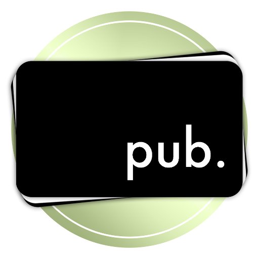 Customizable pub. business cards