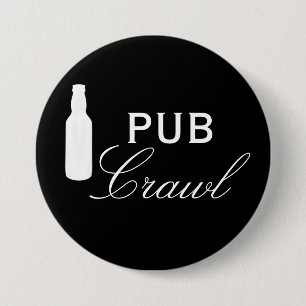 Pub Crawl Beer Day Drinking Button